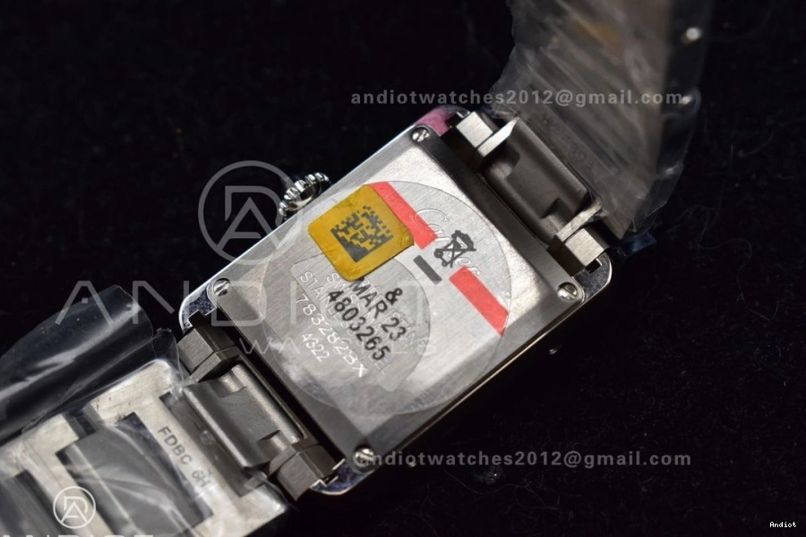 Quartz Diamond Ronda On 1190 With Dial Solo Bracelet K11F 20.3mm Bezel Tank SS SS Soft White 0709